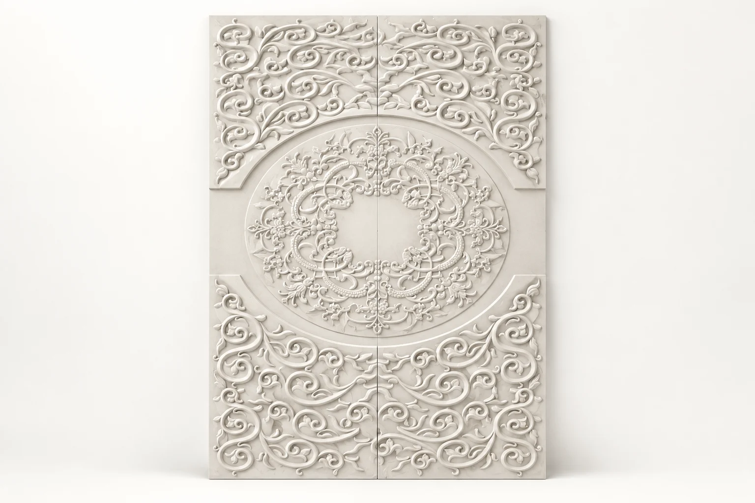 Baroque Scroll Ceiling Design