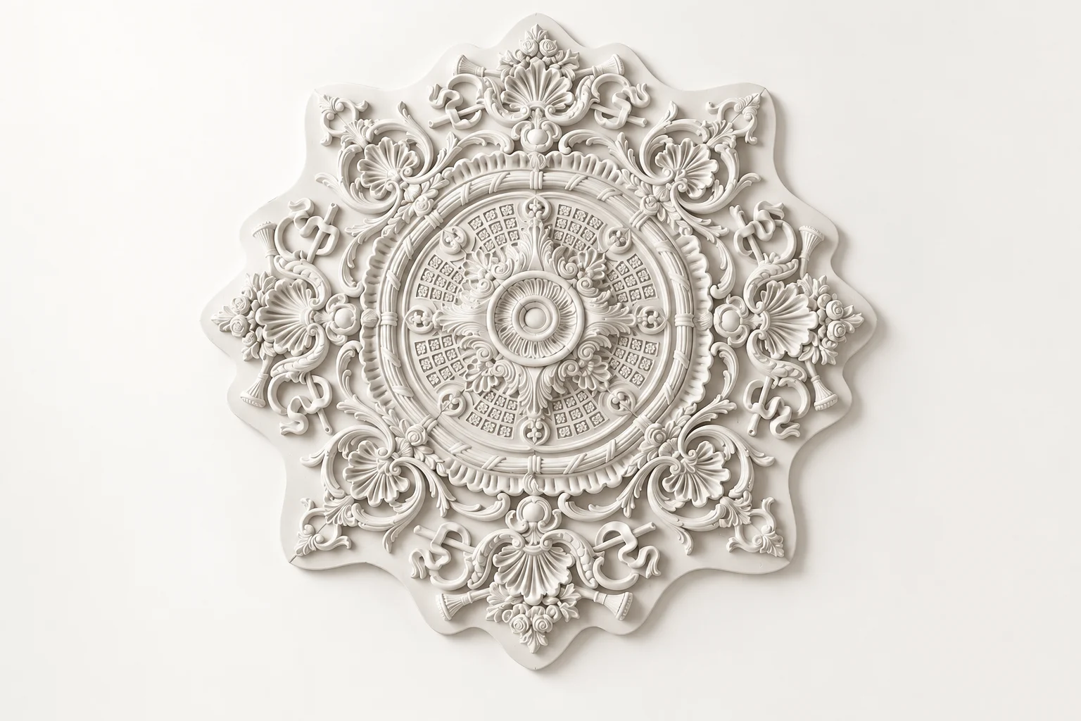 Rococo Shell Ceiling Medallion