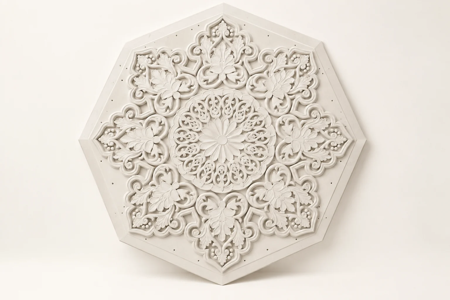 Octagonal Arabesque Ceiling Medallion