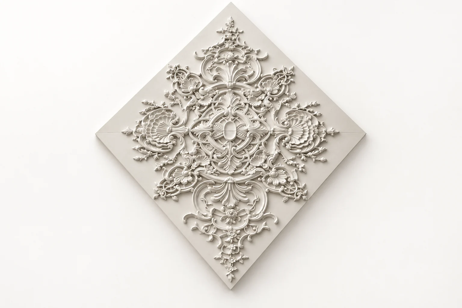 Baroque Floral Ceiling Medallion