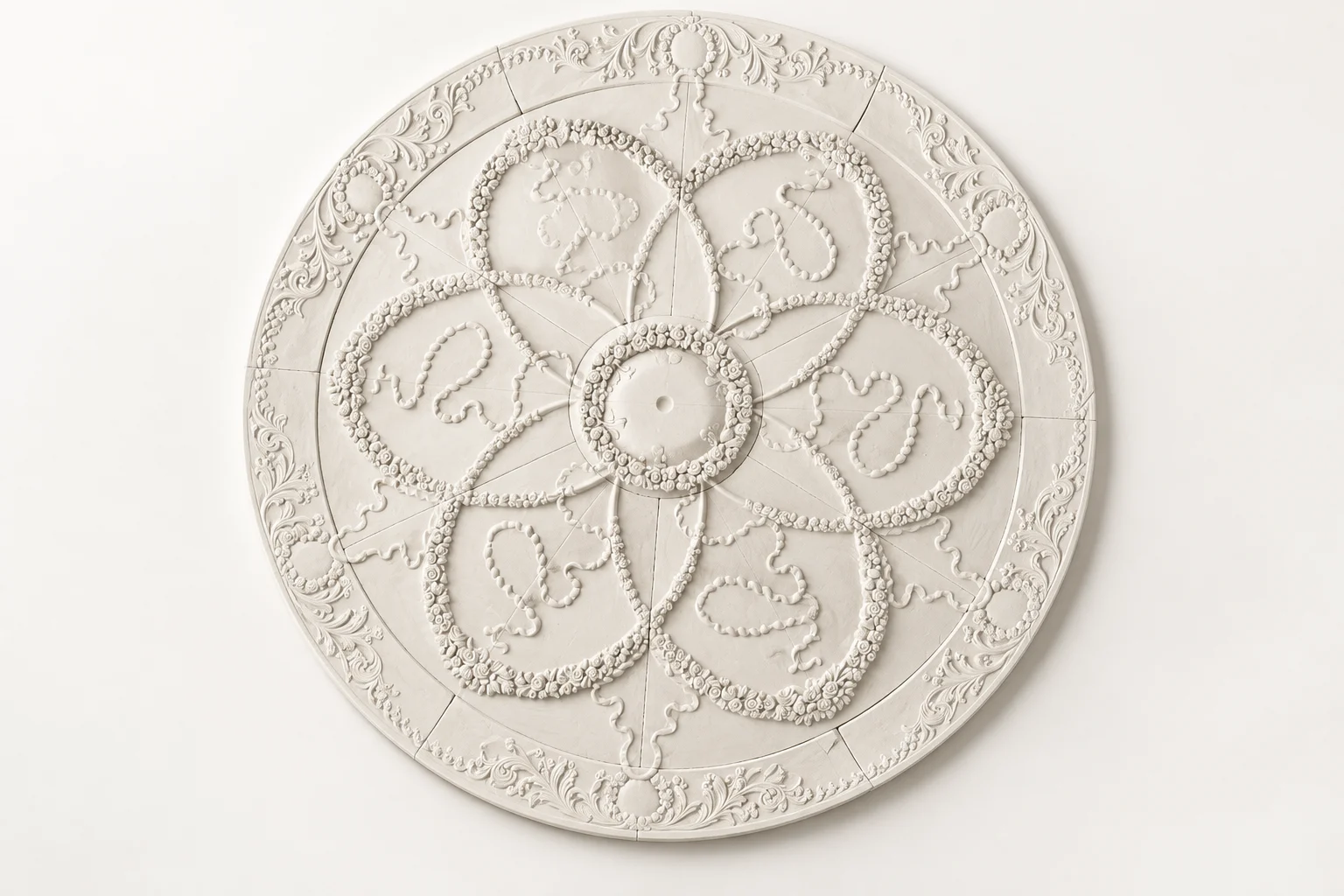 Interlaced Garland Ceiling Medallion