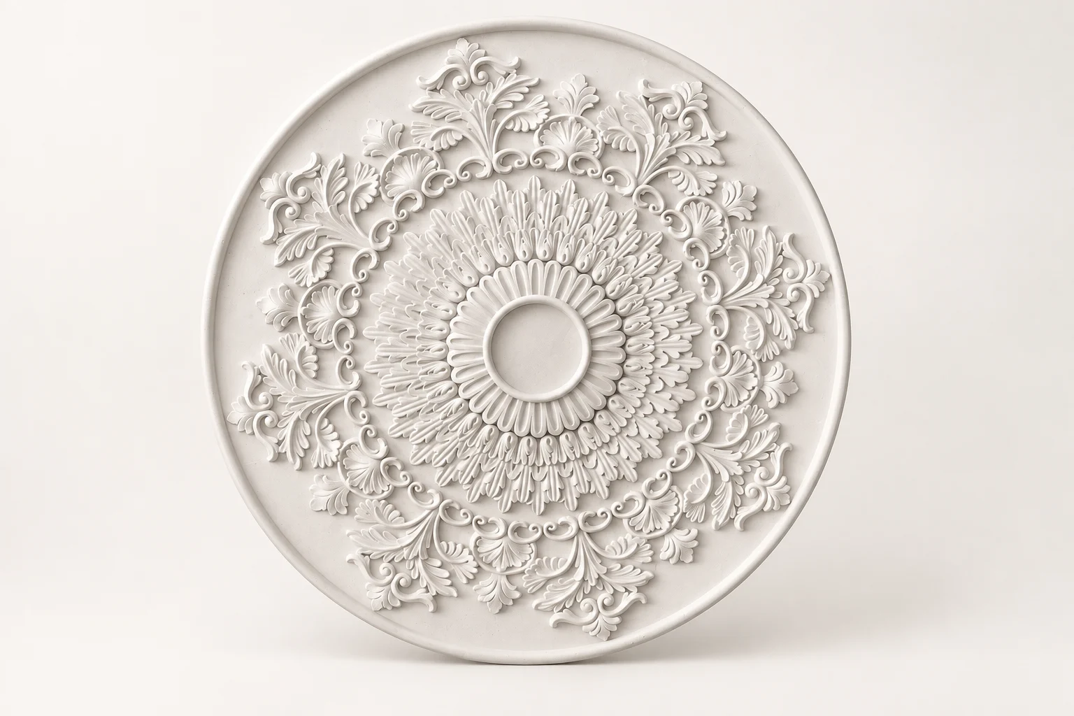Layered Bloom Ceiling Medallion