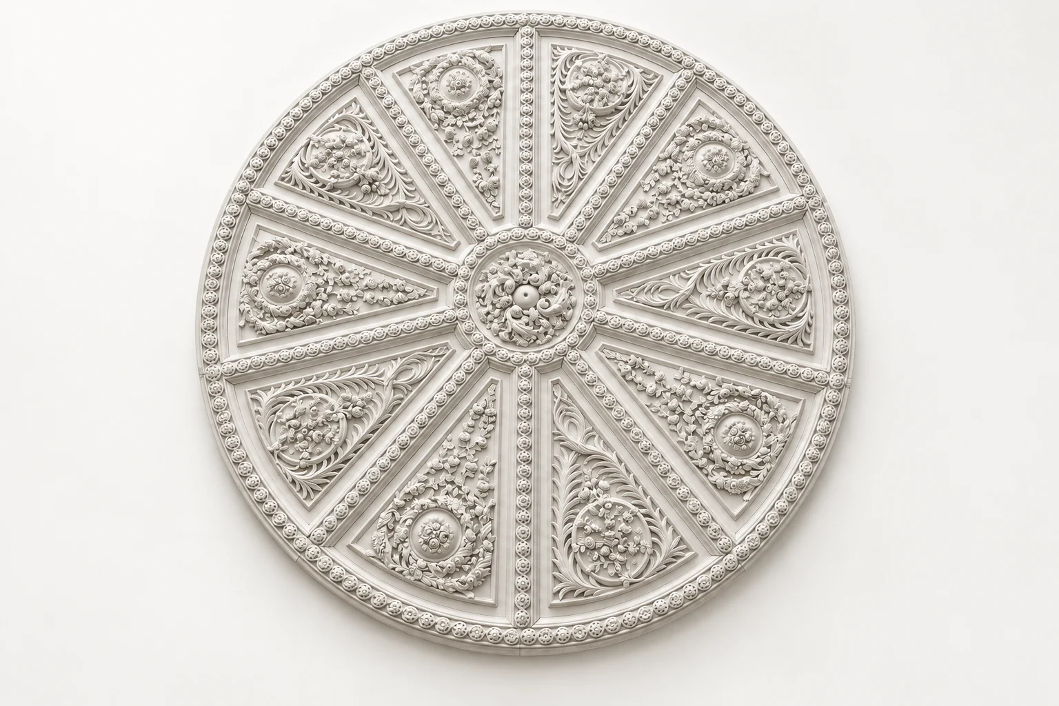Radial Floral Ceiling Medallion