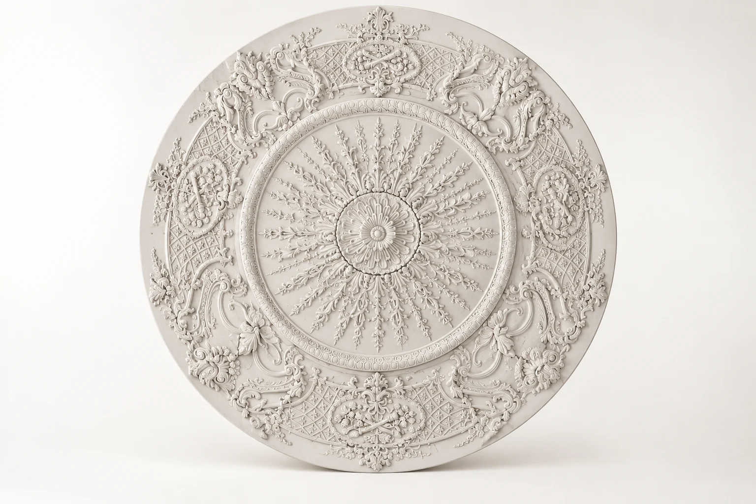 Rococo Floral Ceiling Medallion