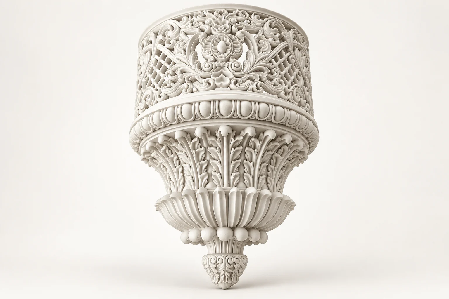 Lattice Rosette Capitals & Bases