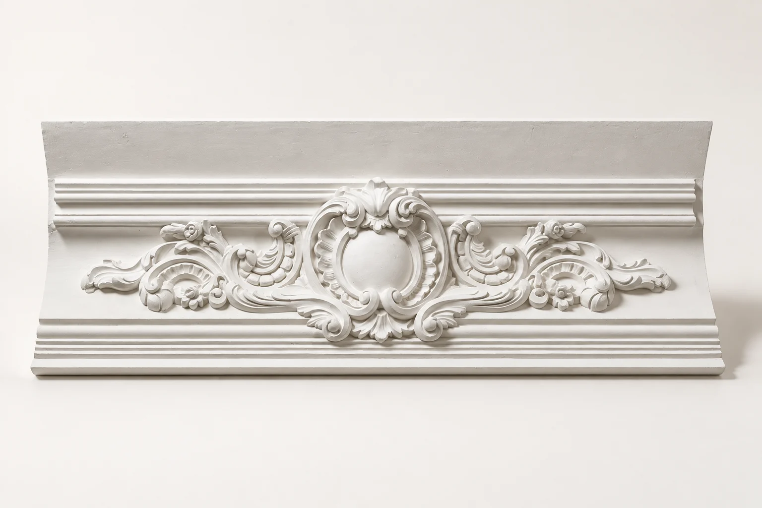 Floral Scroll Cartouche Frieze