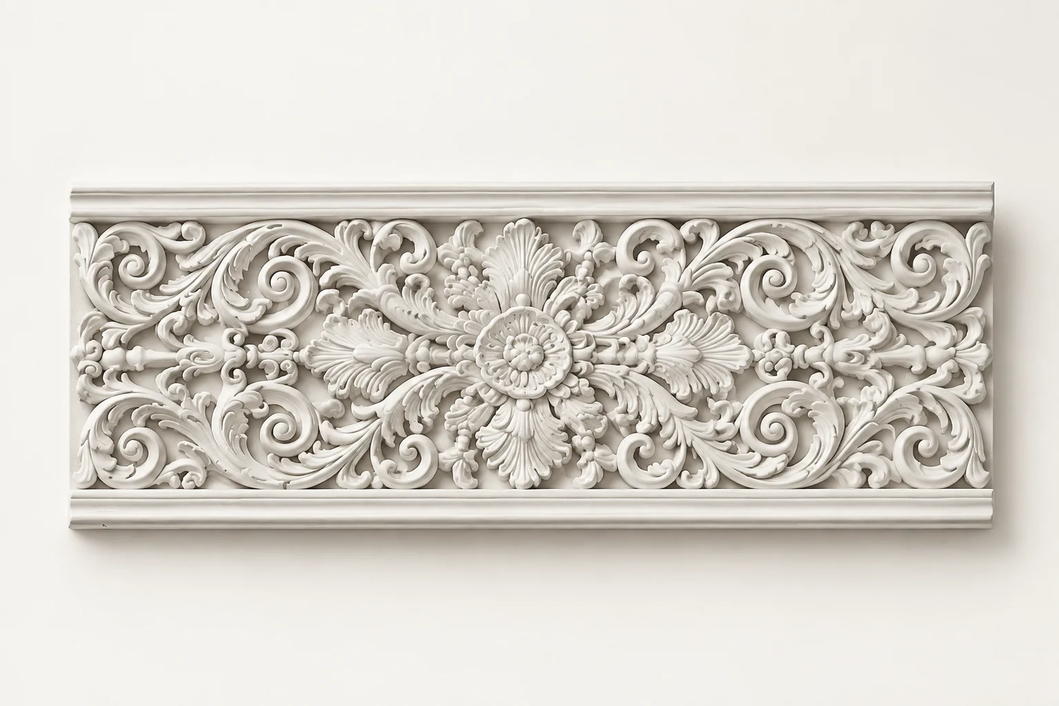 Floral Scroll Crown Cornice
