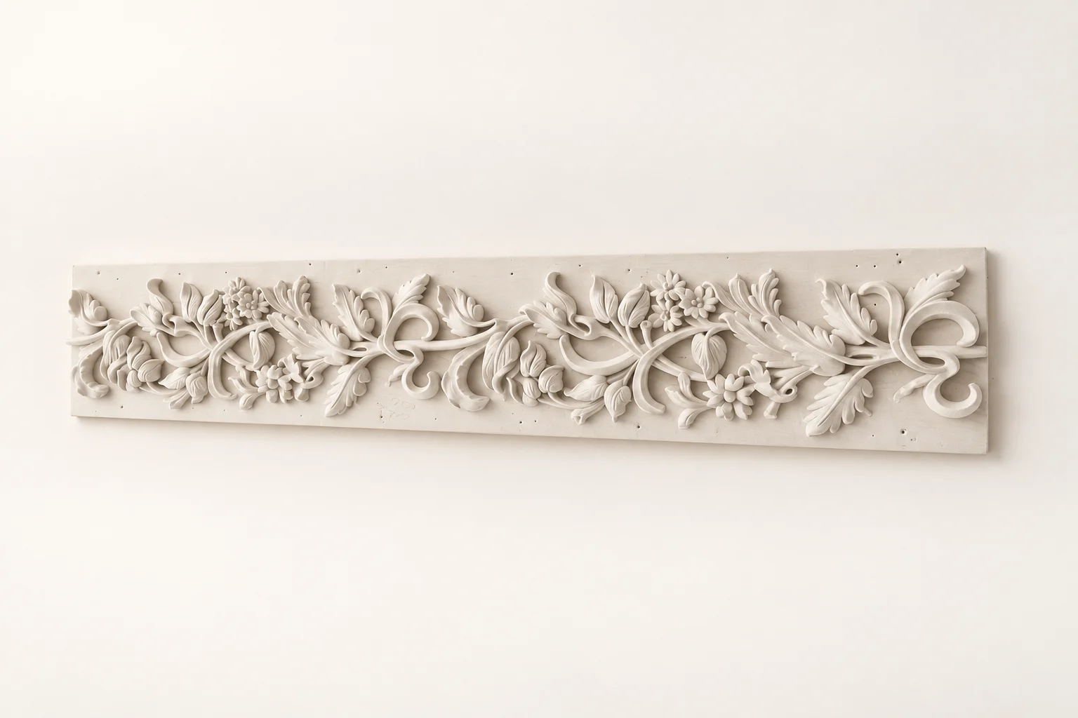 Floral Scroll Crown Moulding Cornice