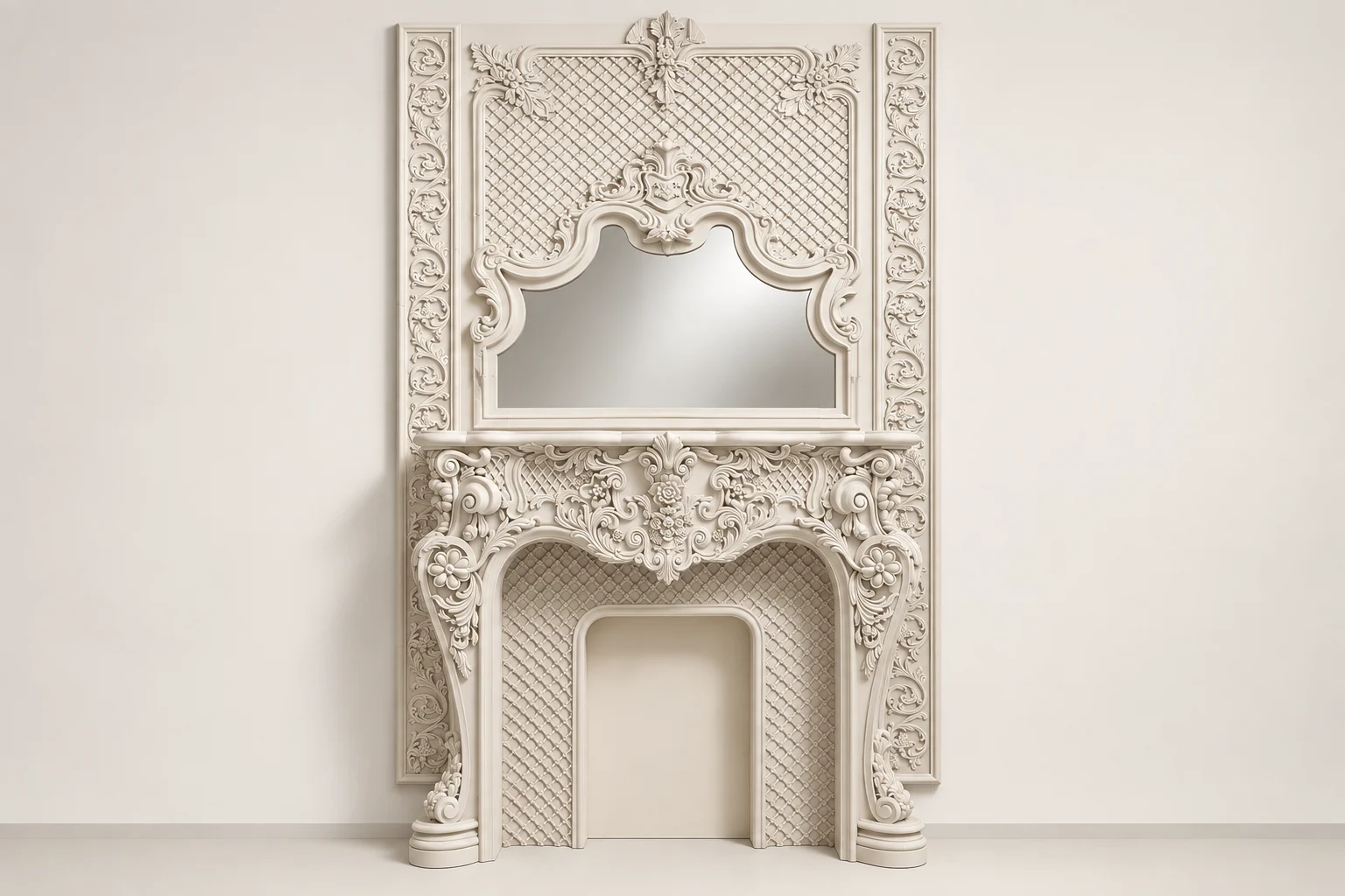 Natchez Trellis Fireplace Surround