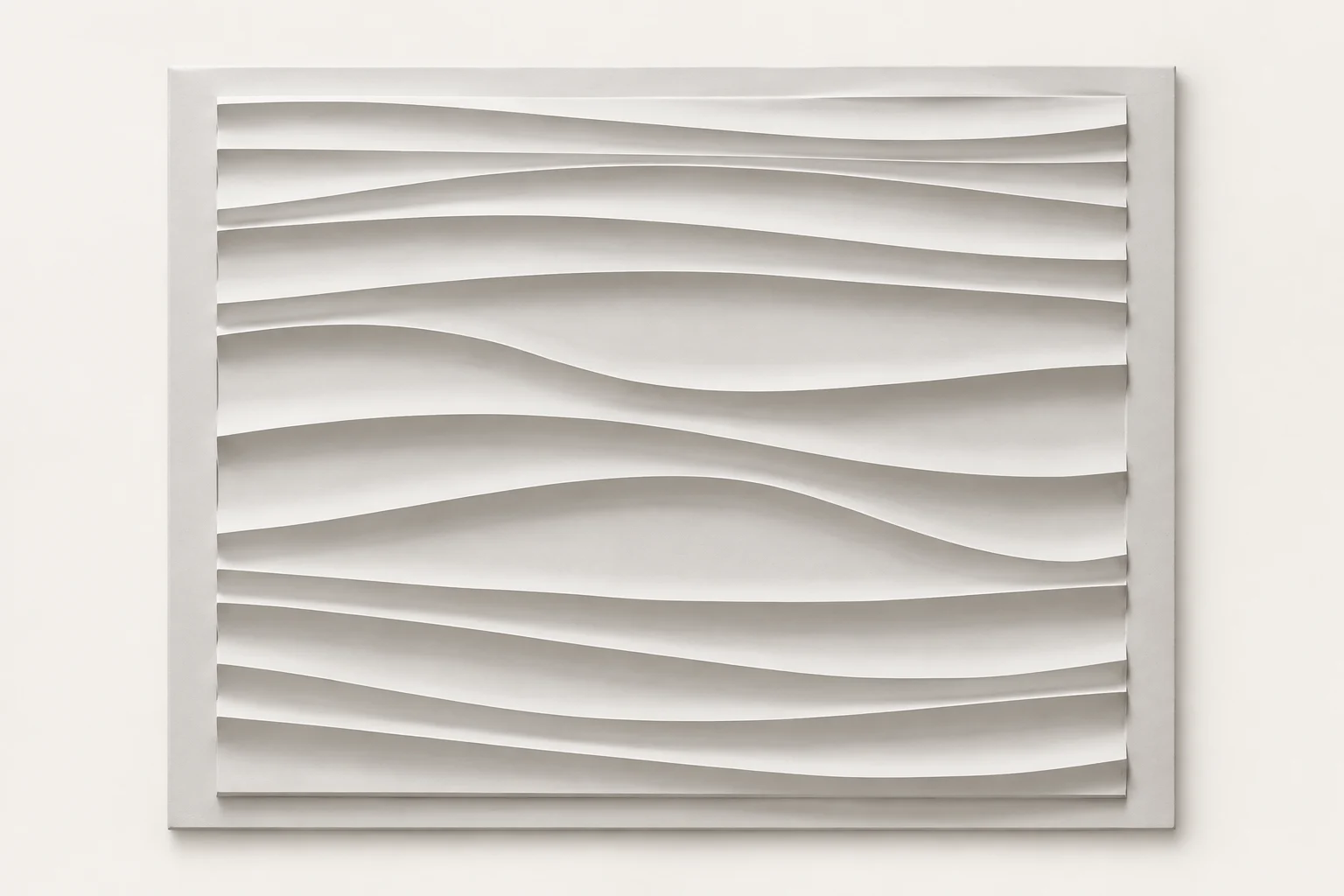 Layered Wave Wall Relief