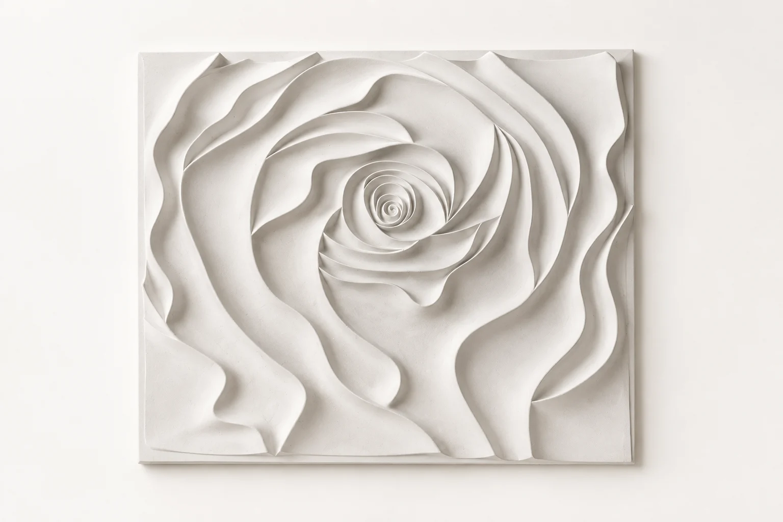 Sculpted Rose Wall Panel
