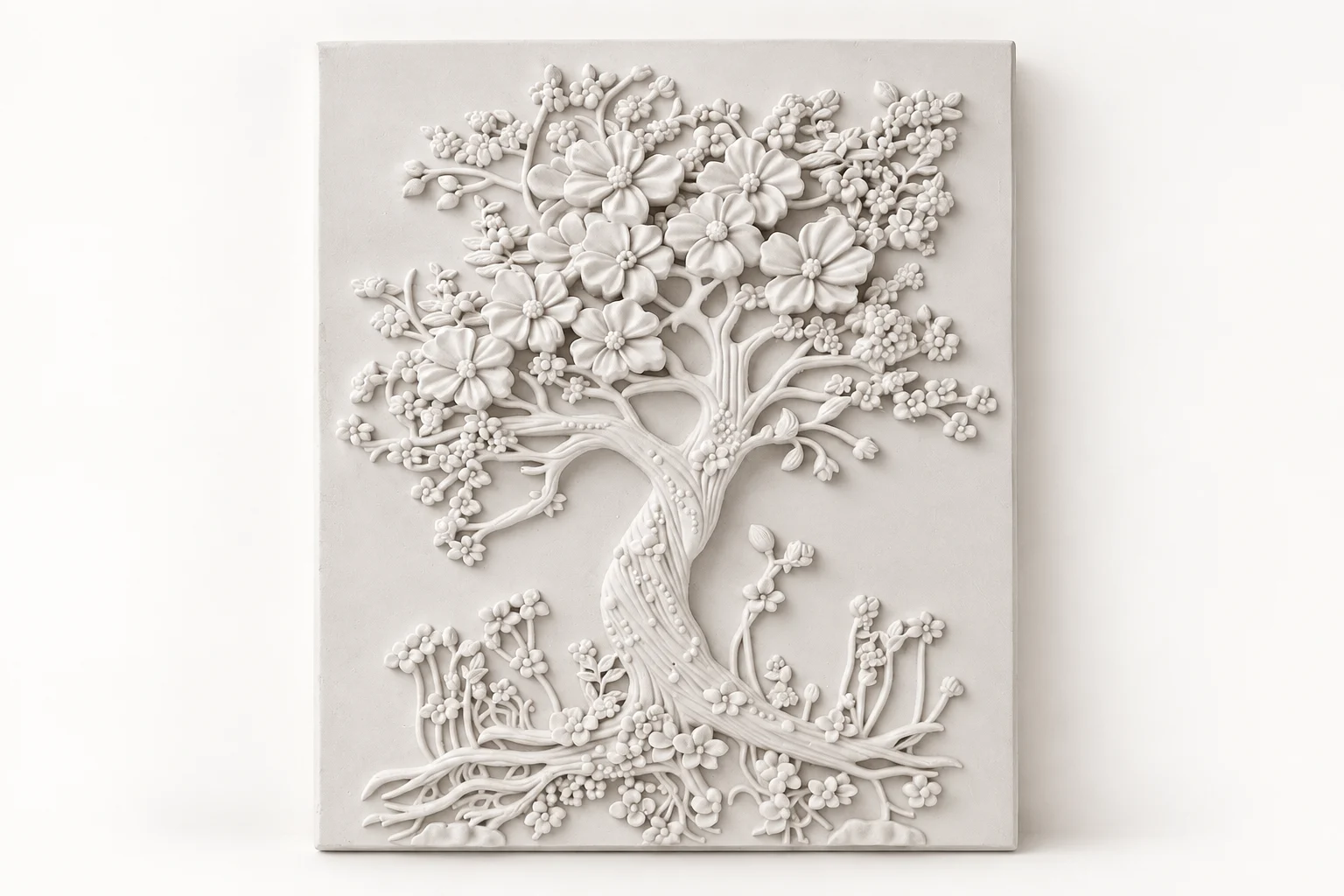 Flowering Tree Wall Relief
