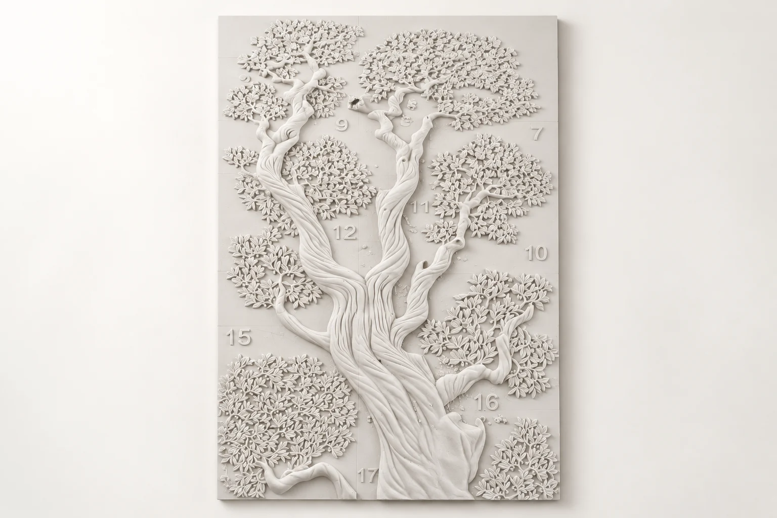 Twisting Tree Wall Relief
