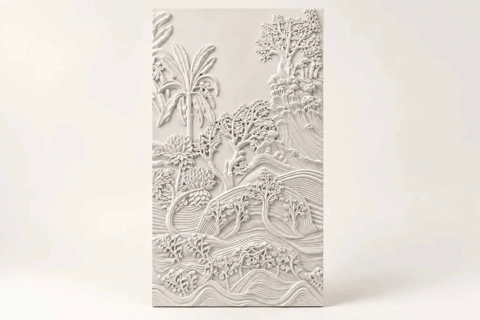 Botanical Landscape Relief Panel