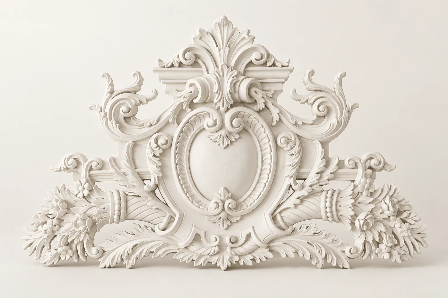 Baroque Floral Wall Relief